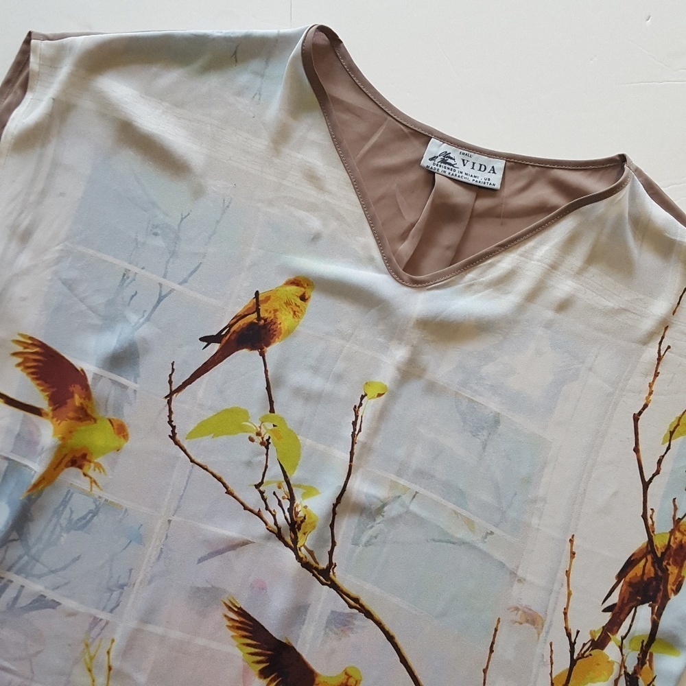 Sz Small Vida V-neck Dolman Sleeve Top